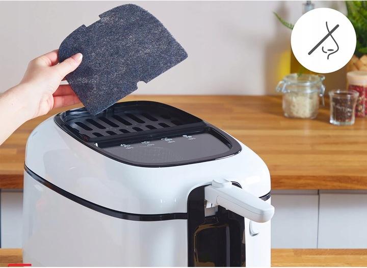 Moulinex Easy Fry Flexcook - a fedélbe épített szagszűrő és betekintőablak