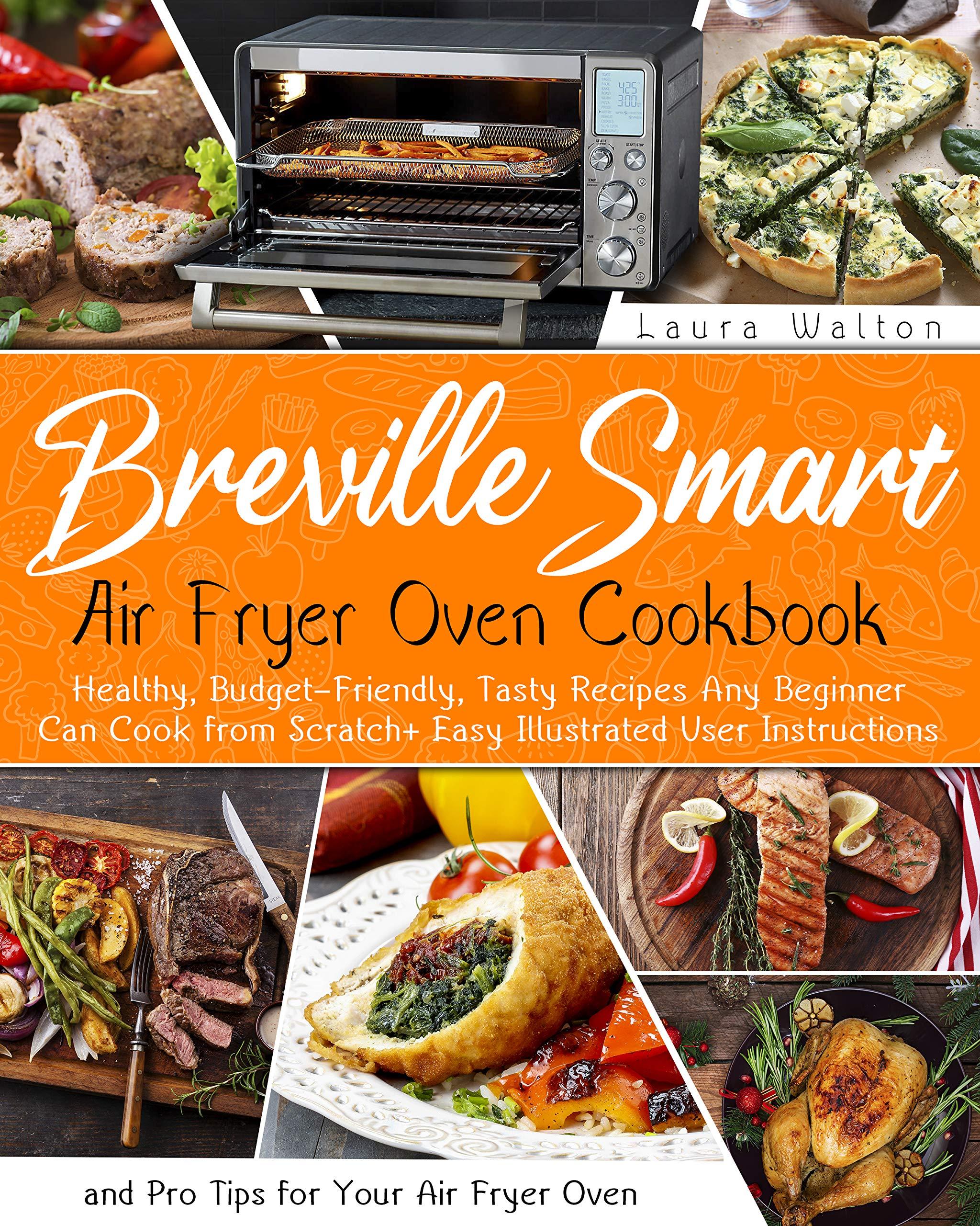 Breville Smart Oven Air Fryer Pro - A könyv hátsó borítója a tartalomjegyzékkel és a fejezetek áttekintésével