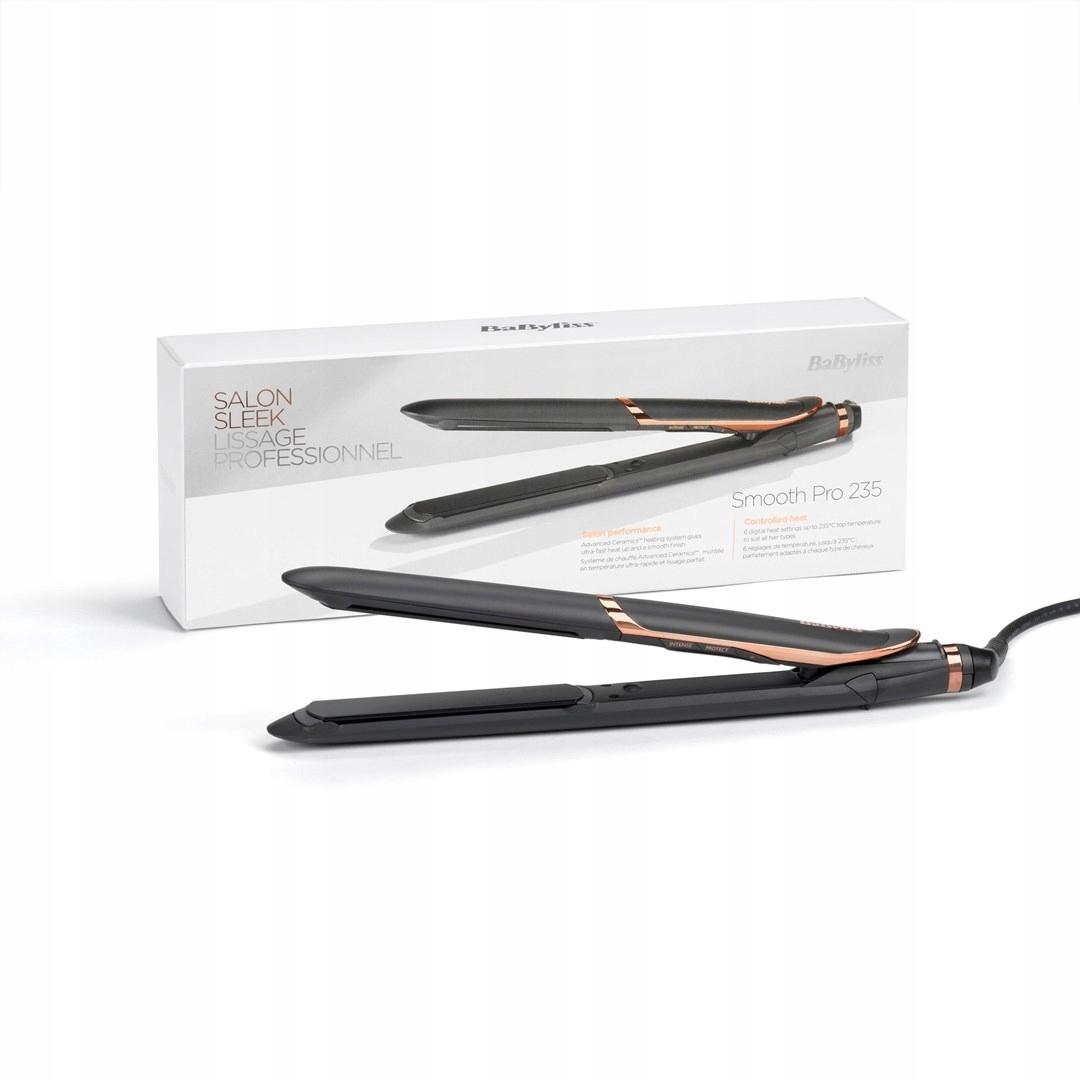 BaByliss Steam Shine - A hajvasaló kezelőgombjai és a hőmérséklet-kijelző használat közben