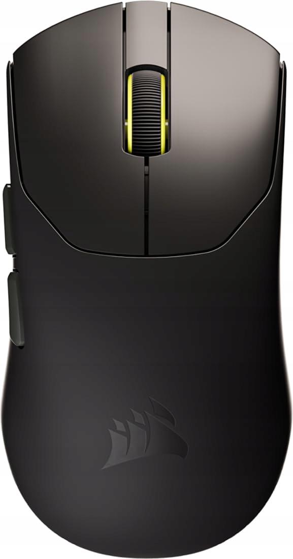 Corsair Sabre v2 Pro Wireless - a Corsair Sabre v2 Pro Wireless egér felülről és az ergonómiai ív