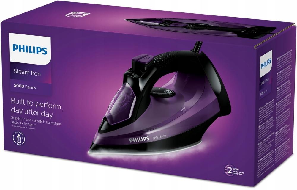 Philips 5000 Series DST5030/80 - a SteamGlide Plus talp sima felülete és a precíziós gőzkivezető nyílások