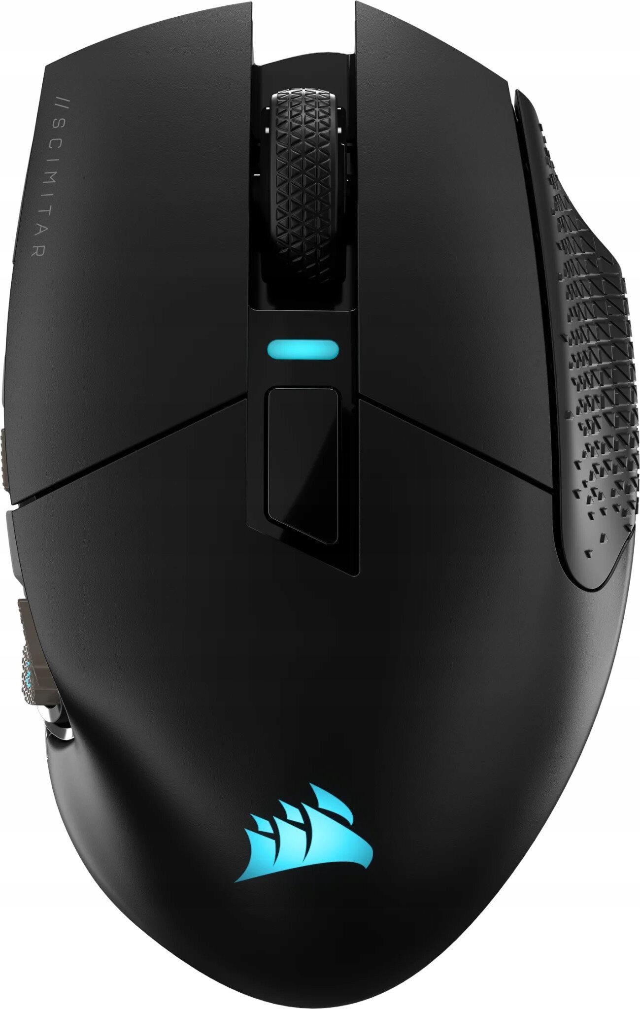 Corsair Scimitar Elite Wireless SE - A 12 gombos, állítható pozíciójú Key Slider oldalpanel közelebbről