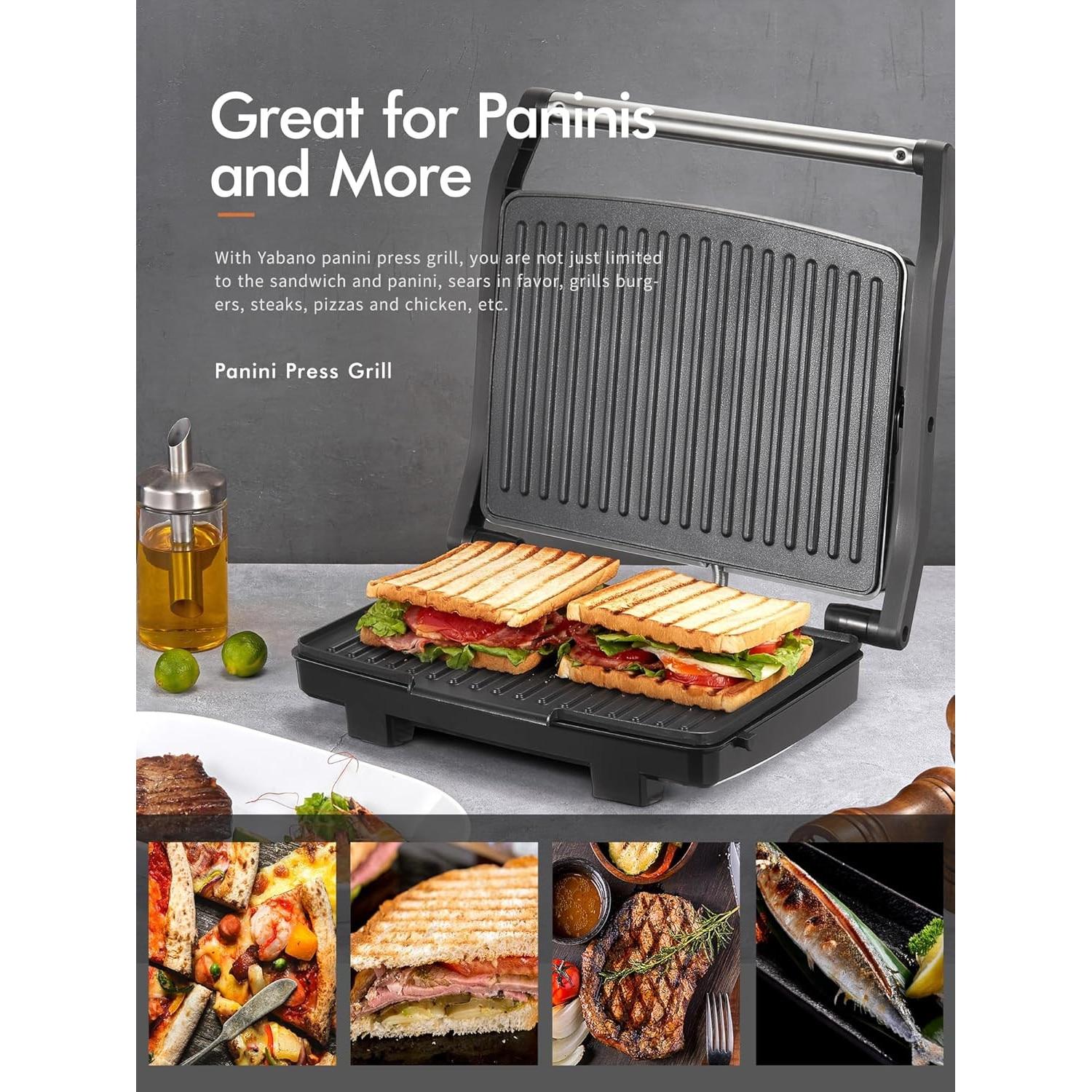 Panini tányérok 3in1 szendvicssütőhöz 900W használat közben