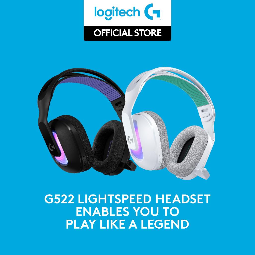 Logitech G — G522 Lightspeed - a levehető mikrofon és a fejhallgató szerkezete közelebbről